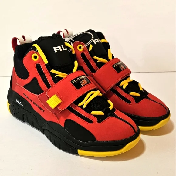 NEW POLO RALPH LAUREN Unisex-Child Ps 100 (Little Big Kid) Sneaker 6 - Picture 1 of 7